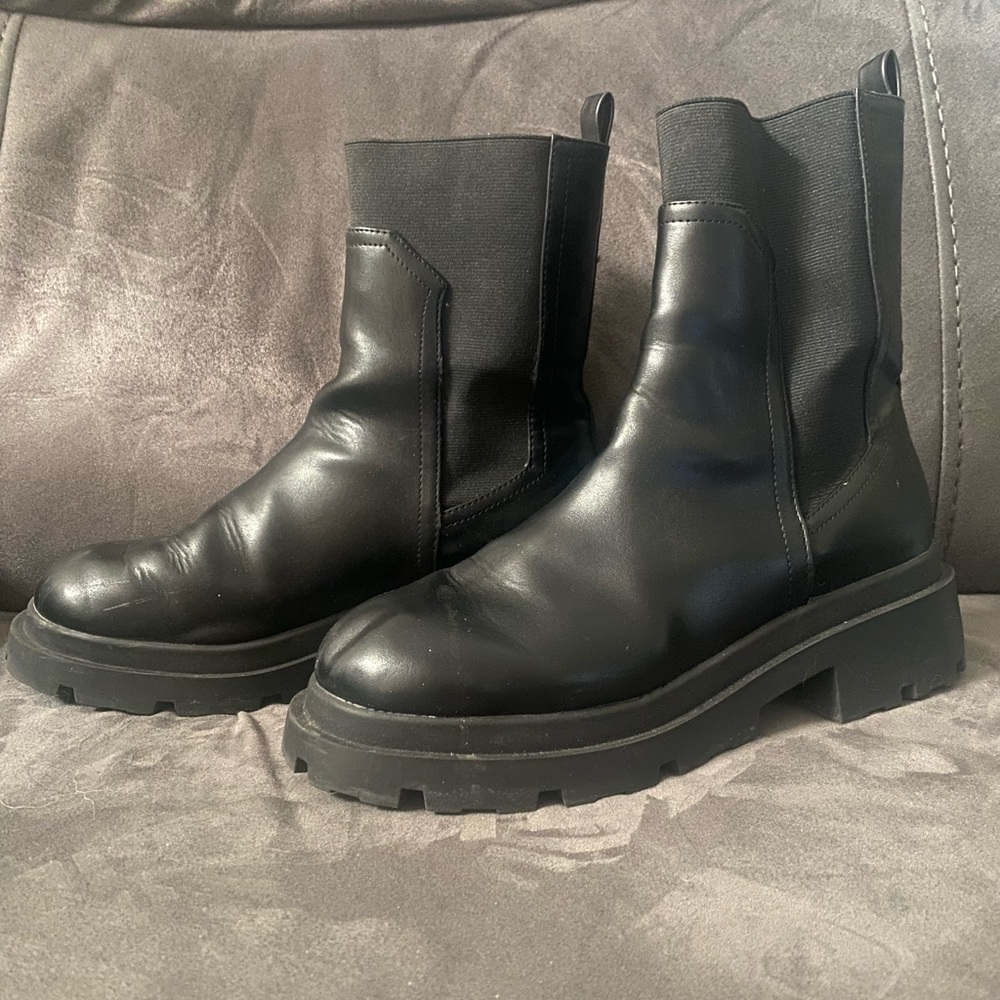 Lug boots.